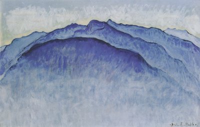 Mountain Peak in the Morning by Ferdinand Hodler